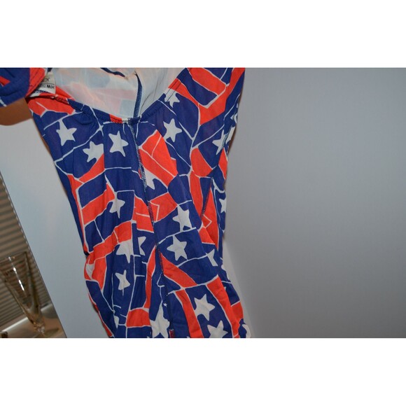 Vintage Swim Suit Red White Blue One Piece - Picture 5 of 5
